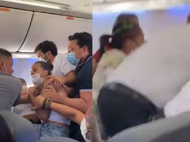 ¡Por un asiento! Dos mujeres pelearon en un avión provocando retraso de dos horas