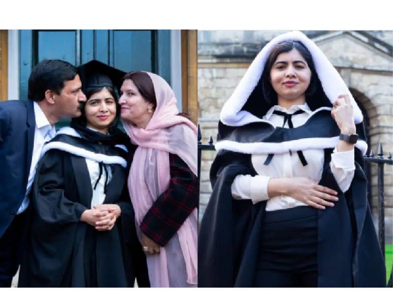 Malala publica fotos de su reciente titulación en Filosofía en Oxford