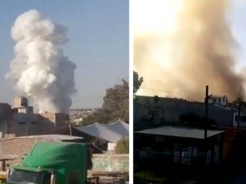 Reportan explosión de polvorín en Tultepec, Edomex