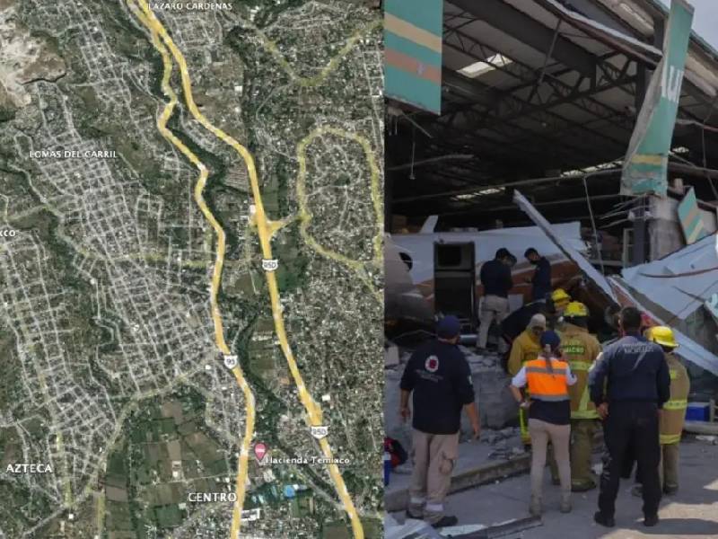 Avioneta se estrelló a 2 kilómetros de pista de aterrizaje de Cuernavaca