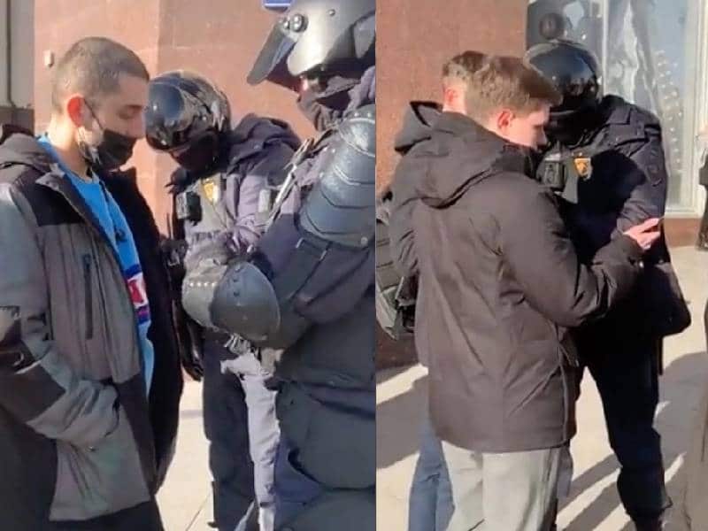 Video. Policía rusa detiene civiles para revisar contenido de teléfonos