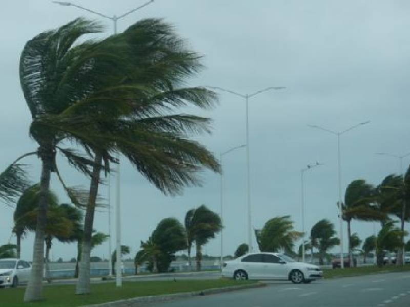 Rachas de vientos de hasta 60 km/h en Campeche