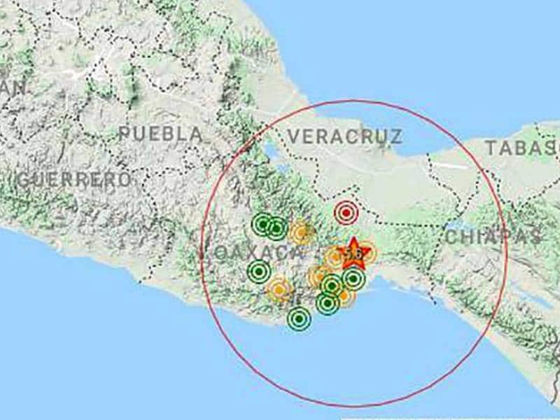 Sismo magnitud oaxaca