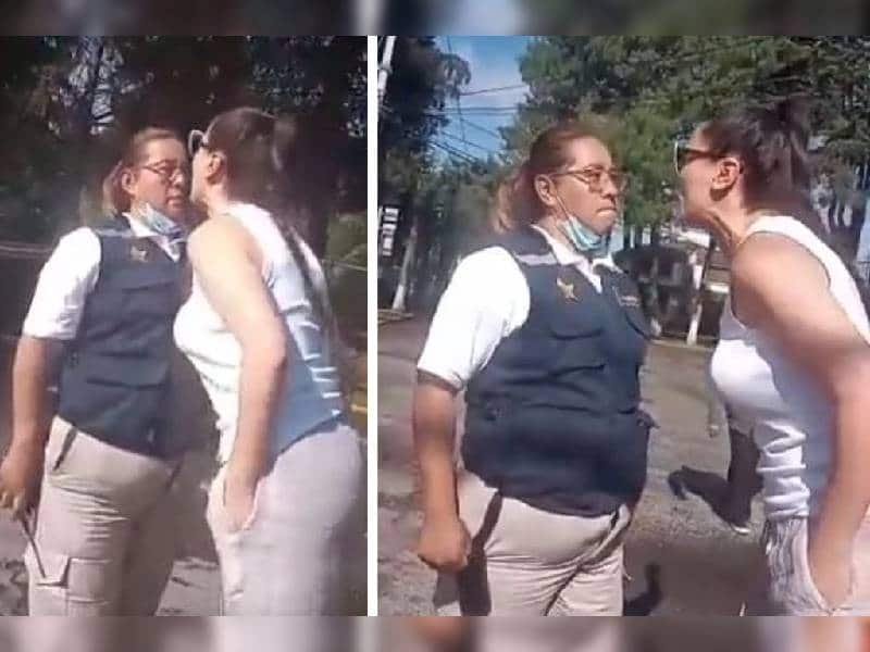 Video. Mujer agrede y escupe a guardia de seguridad, ahora la apodan ‘Lady Escupitajo’