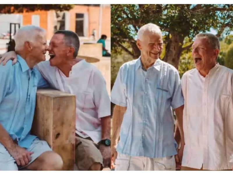 ¡Wow! Sesión fotográfica de pareja de abuelitos gay se vuelve viral
