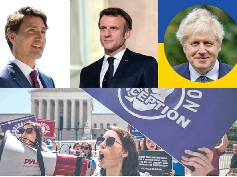 Líderes como Johnson, Macron y Trudeau condenan fallo sobre aborto en Estados Unidos