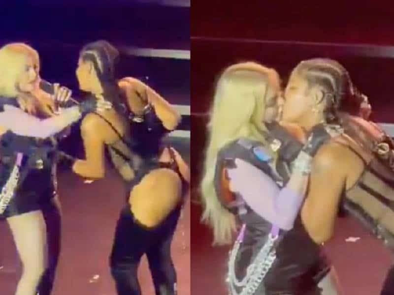 Madonna y Tokischa protagonizan intenso beso en el festejo del Pride en Nueva York