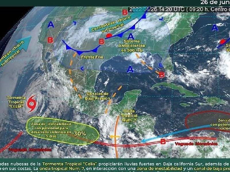 Posible formación de ciclón en el atlántico