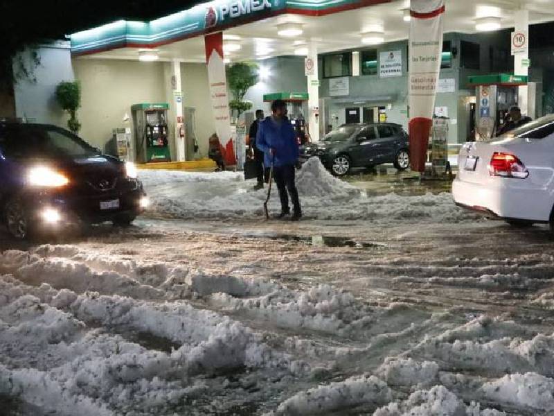 Alertan por caída de granizo en 8 alcaldías de la CDMX