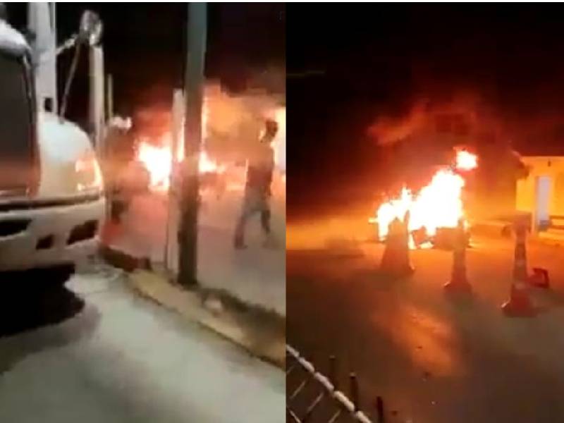 Con incendio en caseta, exigen justicia por muerte de joven en Campeche