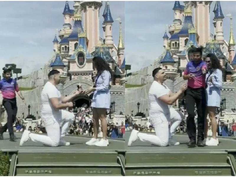 Trabajador interrumpe propuesta de matrimonio en Disneyland
