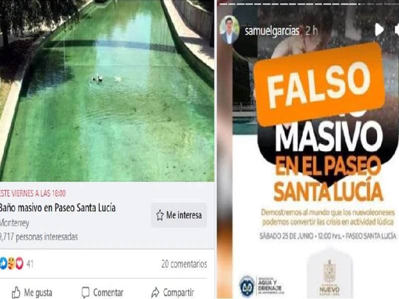 ¿Habrá baño masivo en Paseo Santa Lucía? Gobierno asegura que es falsa la convocatoria