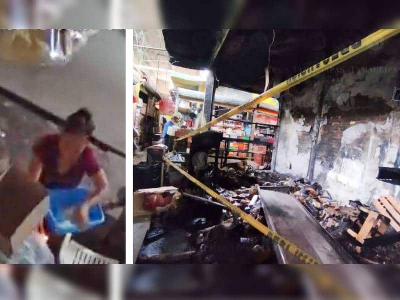 VIDEO: Mujer provoca incendio en mercado por «celos»