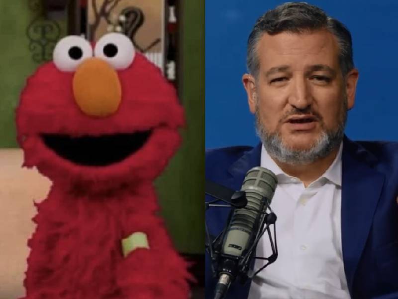 Senador Ted Cruz se pelea con… ¿Elmo? El muppet apoya la vacunación contra covid en niños