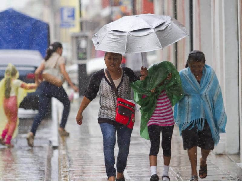 Continuarán las lluvias durante el fin de semana