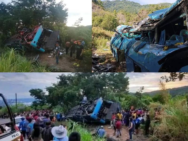 Reportan volcadura de un autobús con peregrinos a bordo en Chiapas; hay nueve muertos