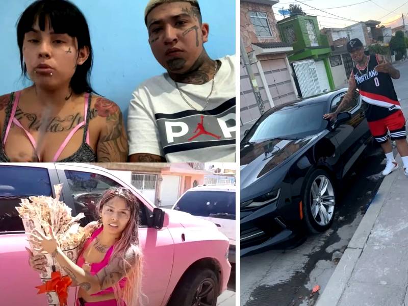 Vecinos acusan a los influenecers Mona y Geros por poseer «autos robados»