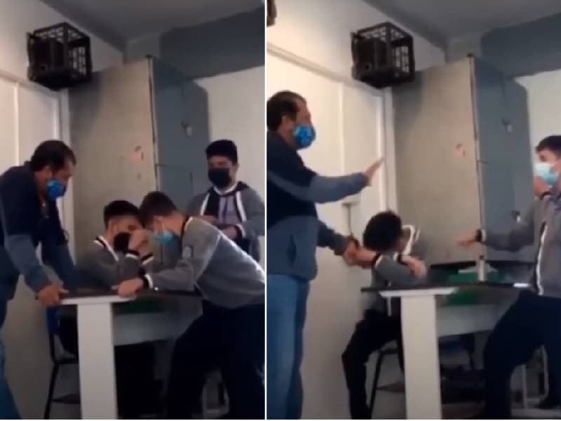 "VIDEO: Juega a las "fuercitas" en primaria; termina con el brazo roto