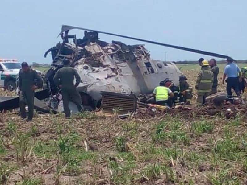 Cae helicóptero de la Marina en Los Mochis; reportan heridos