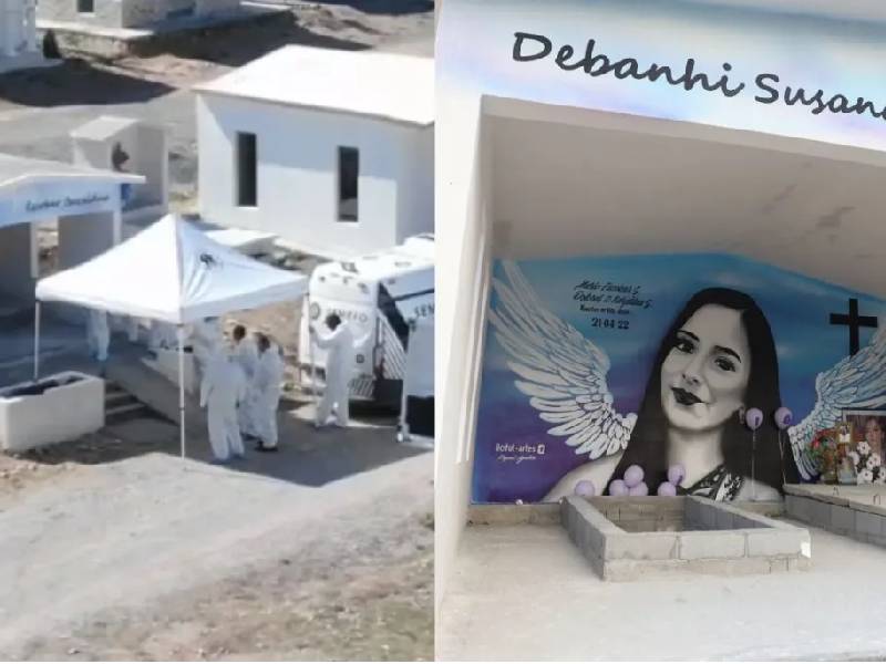 Autoridades retiran drones a periodistas en la exhumación del cuerpo de Debanhi