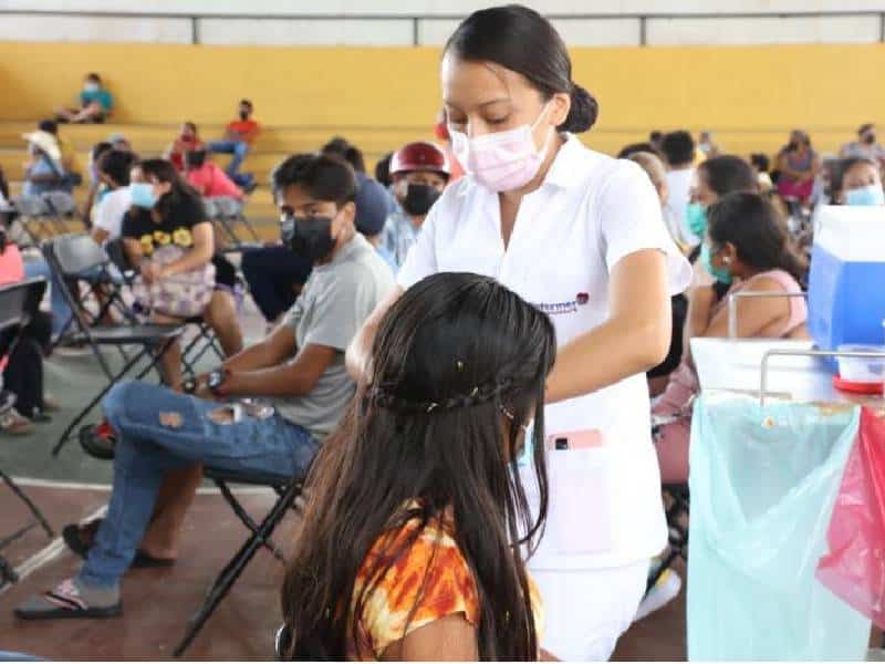 Reanudan vacunación de niños entre 5 y 11 años en Ciudad del Carmen