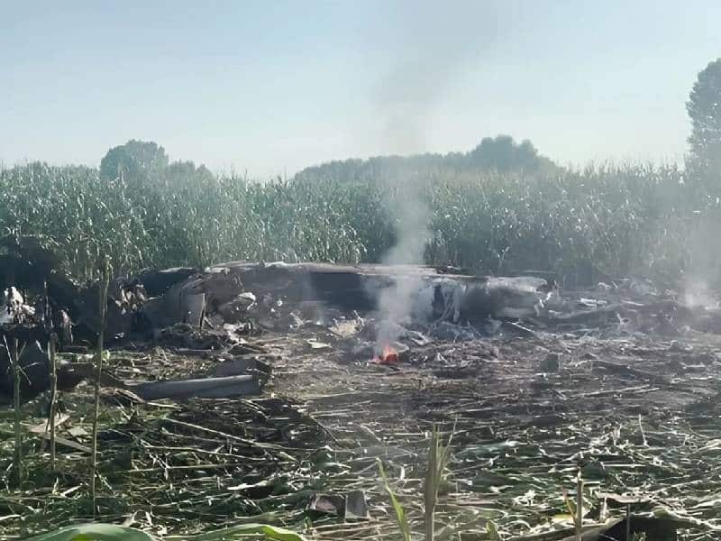 Avión de carga se estrella en el norte de Grecia