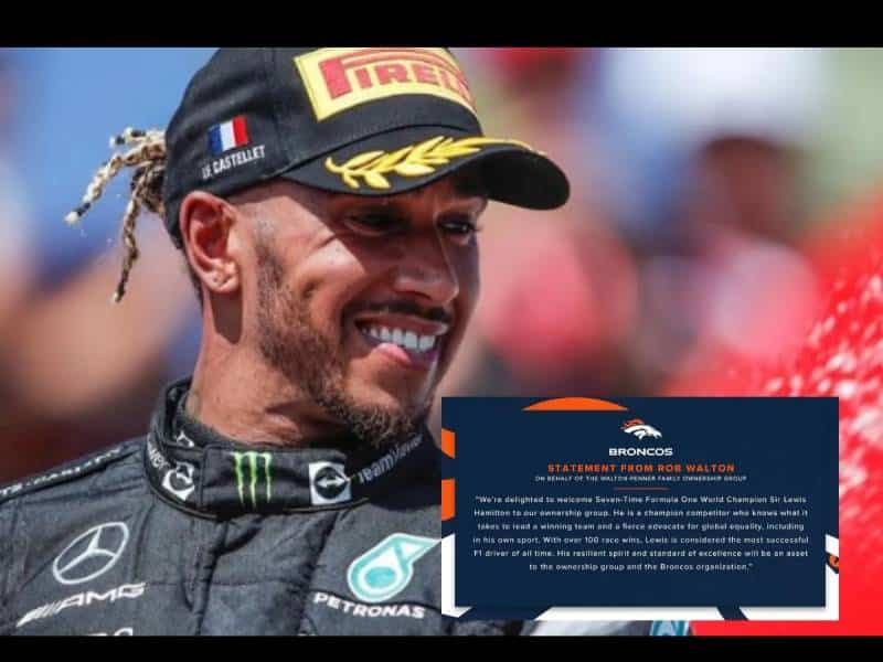 Lewis Hamilton se suma como dueño de los Denver Broncos de la NFL