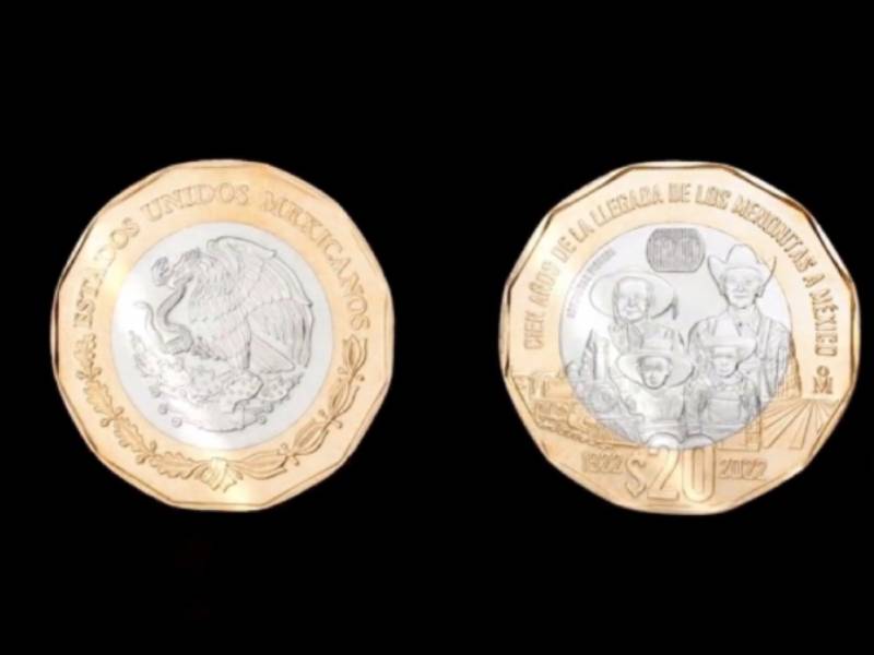 Llega la nueva moneda que recuerda la llegada de los menonitas a México