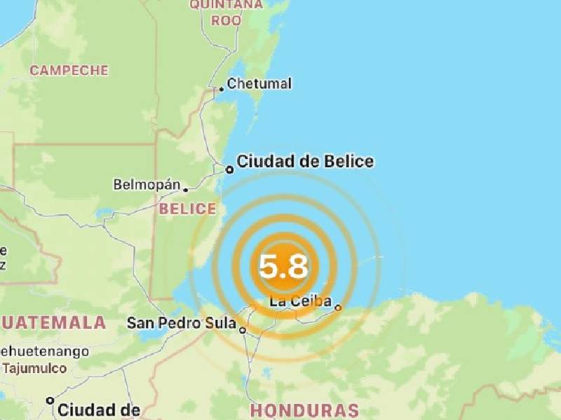 Se percibe en Quintana Roo un sismo de 5.7 grados con epicentro en el mar Caribe