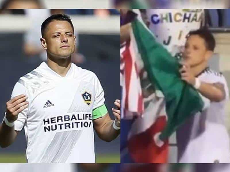 Video. ¿Otra vez, tú? ‘Chicharito’ es criticado por tirar una bandera mexicana al piso