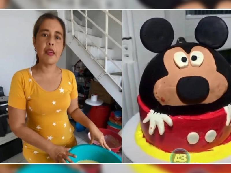 Fallece respotera que hizo pastel de Mickey Mouse deforme