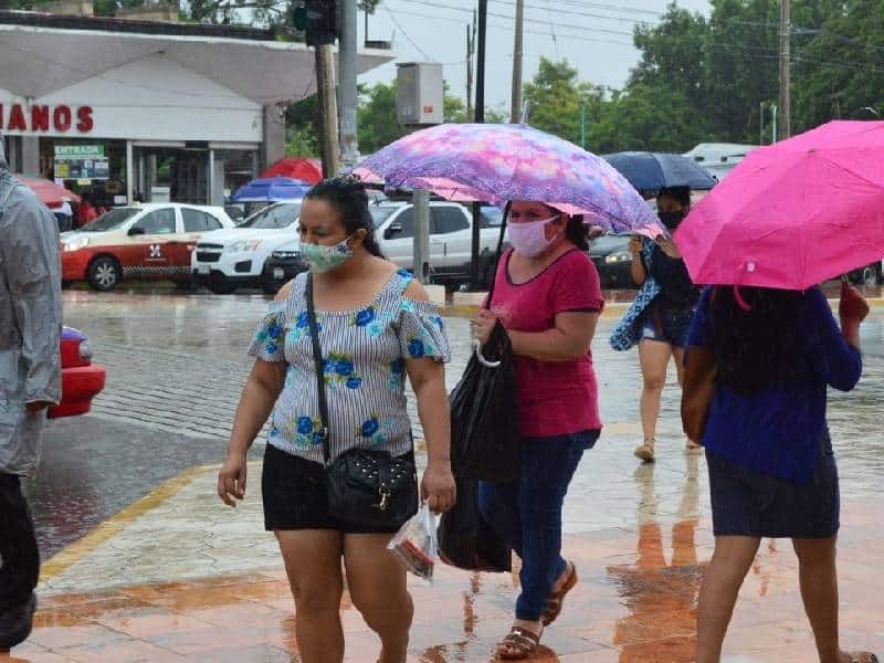 Lluvias puntuales muy fuertes en Campeche