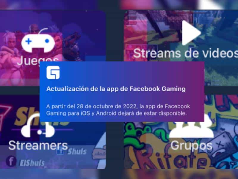 Meta se despide de Facebook Gaming, la app que competiría con Twitch y YouTube