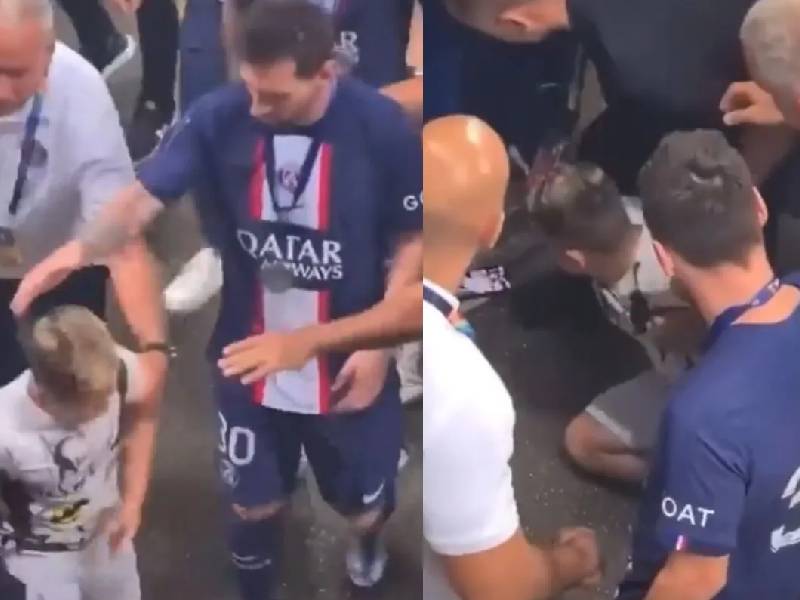 Video_ Lionel Messi tuvo un gran gesto con un aficionado; se viralizó