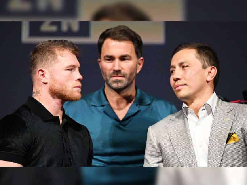 Canelo Álvarez y GGG tienen otro intenso cara a cara en la semana de su tercera pelea