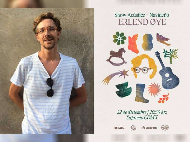 Erlend Øye celebra la navidad con un show acústico en México