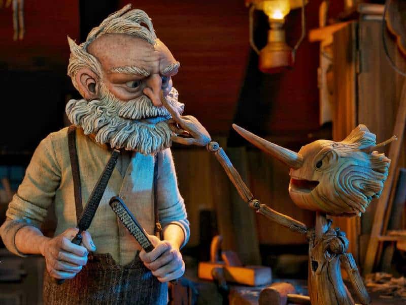 Pinocho de Guillermo del Toro gana premio a Mejor Fotografía