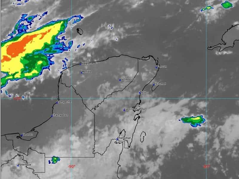 Miércoles con lluvias aisladas en Campeche