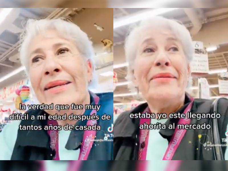 Abuelita asegura que se siente contenta tras dejar a su esposo