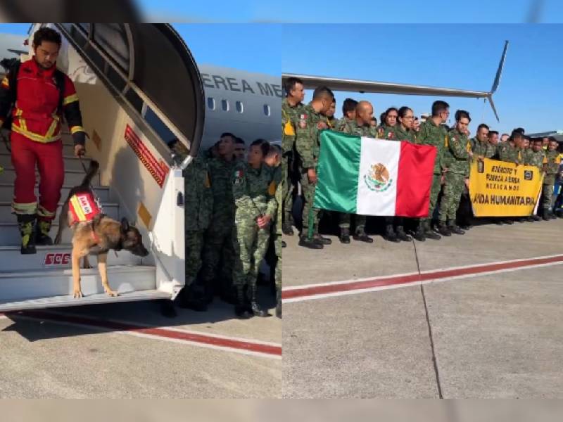 Videos. Así llegaron los rescatistas mexicanos a Turquía tras el terremoto