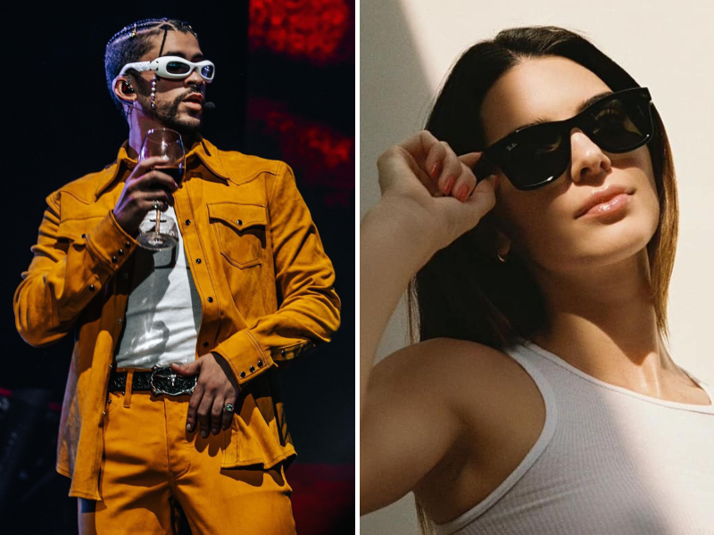 Bad Bunny y Kendall Jenner son captados en el festival Coachella