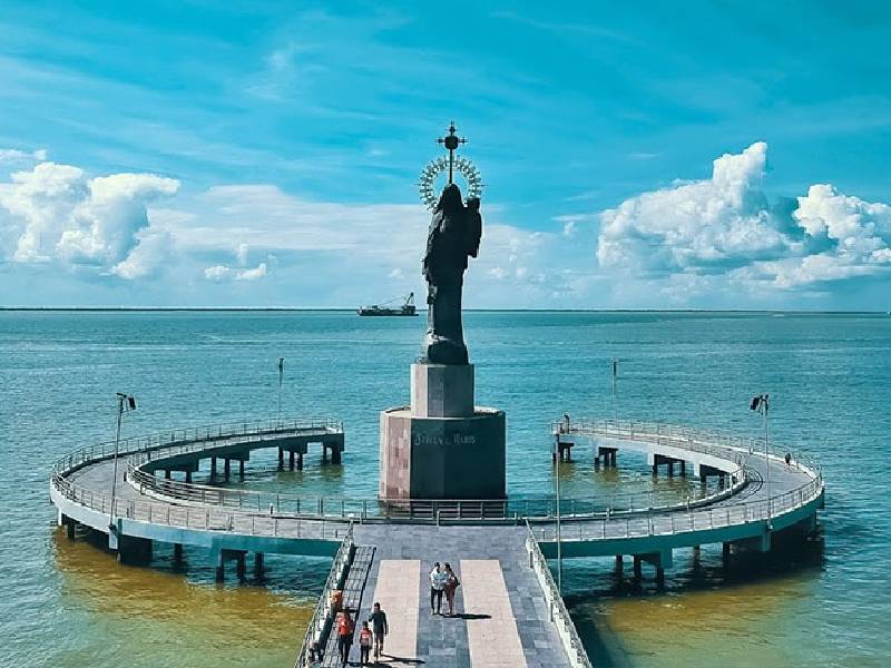 escultura virgen del carmen