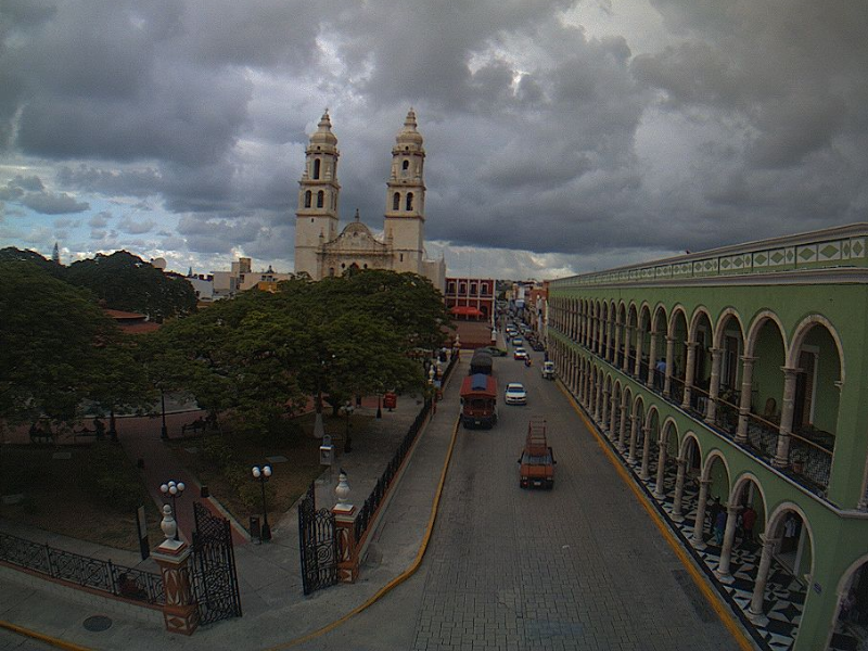 Clima Campeche cielo nublado sin probabilidad de lluvia