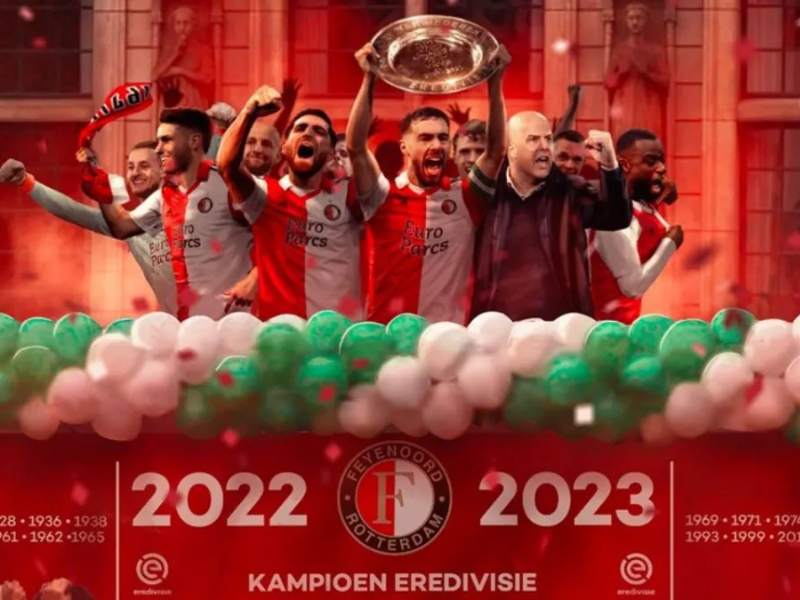 Feyenoord y Santiago Giménez son campeones de la Eredivisie