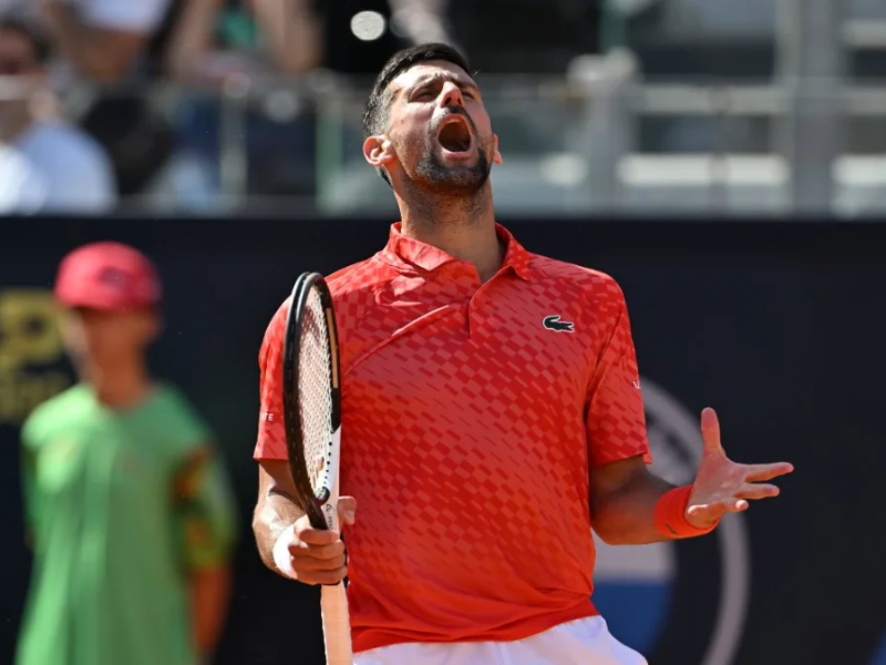 Novak Djokovic, cerca de los octavos en Roma