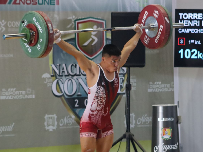 Campeche suma 13 medallas en los nacionales de levantamiento de pesas