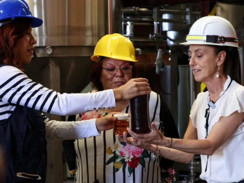 Claudia Sheinbaum supervisa Planta de Biodiésel