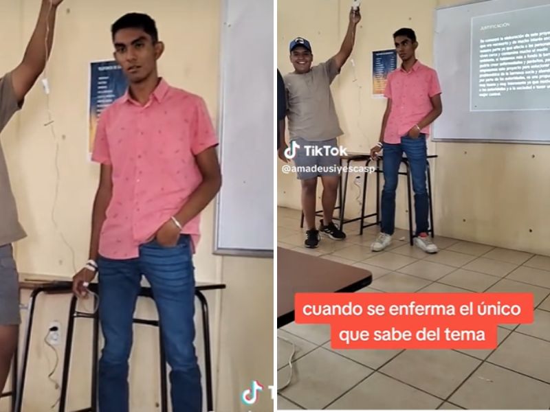 Joven expone con suero en mano; se viraliza en TikTok