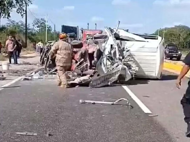 Choque en carretera Mérida-Campeche deja a 1 persona sin vida