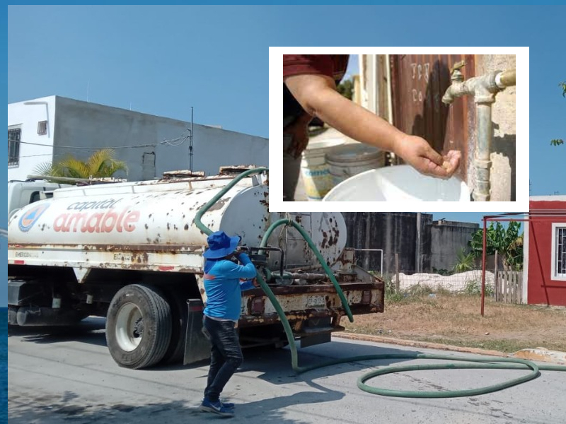 Smapac vuelve a suspender servicio de agua en Campeche